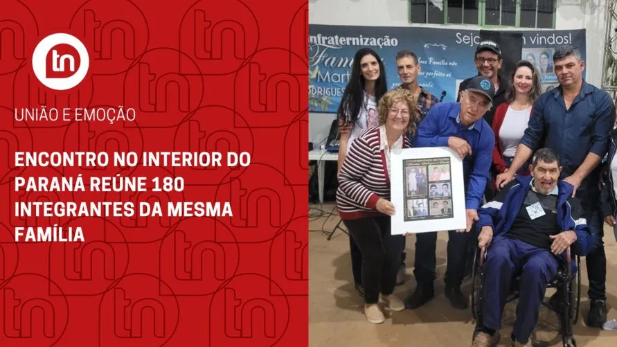 Encontro no interior do Paraná reúne 180 integrantes da mesma família