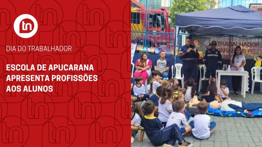 Escola de Apucarana apresenta profissões aos alunos