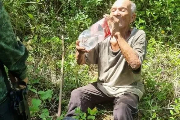 Idoso ficou três dias perdido na mata