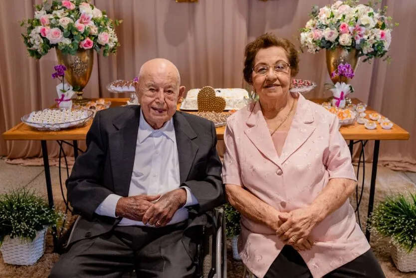 Ilda e Francisco celebraram 70 anos de casados