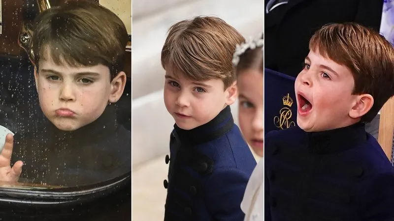 O príncipe Louis, de 5 anos