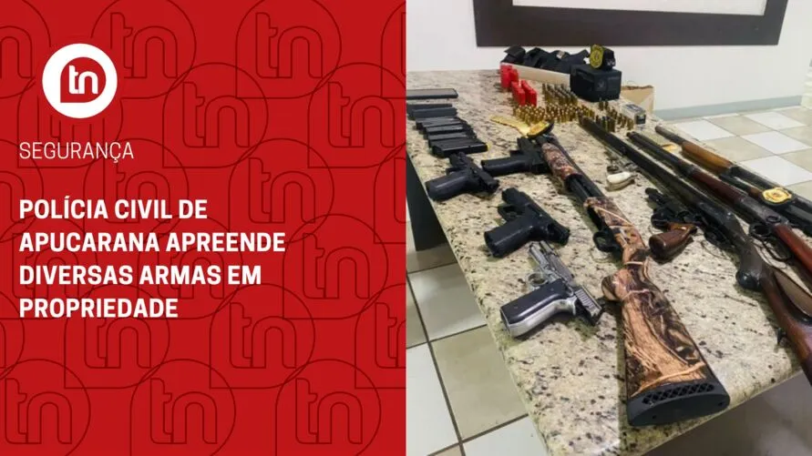 Polícia Civil de Apucarana apreende diversas armas em propriedade