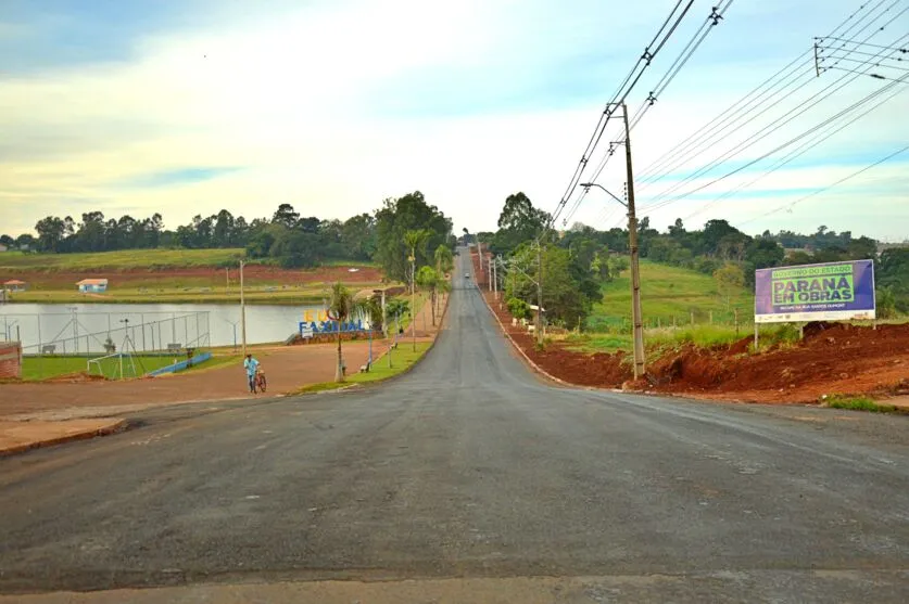 Trecho da Avenida Santos Dumont recapeado