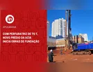 Com perfuratriz de 70 t, novo prédio da Acia inicia obras de fundação
