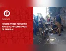 Homem invade fórum no Norte do PR com espada de samurai