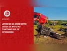 Jovem de 18 anos sofre queda de moto no Contorno Sul de Apucarana