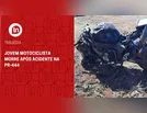 Jovem motociclista morre após acidente na PR-444