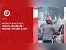 Motor de Fusca pega fogo em Apucarana e motorista recebe ajuda
