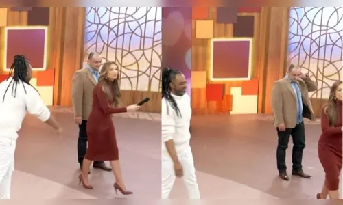 Patrícia Poeta gera comentários após tomar microfone de Manoel Soares