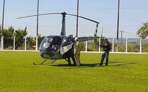 A equipe do helicóptero de resgate aéreo avistou o corpo por volta das 16h30 deste domingo (14).