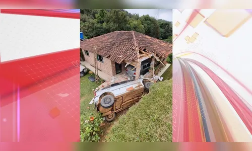 Motorista perde o controle da direção e invade residência no Paraná