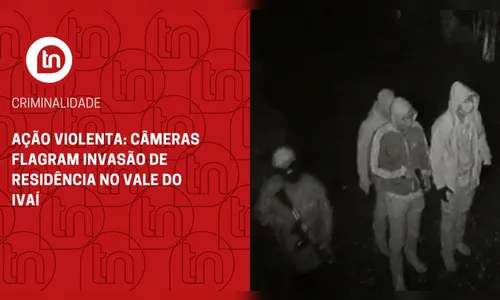 Ação violenta: câmeras flagram invasão de residência no Vale do Ivaí
