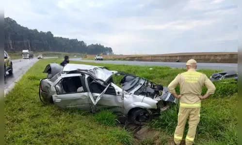 Família que sofreu acidente na BR-376 seguia para velório