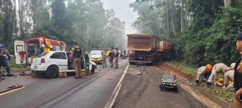 Acidente aconteceu na manhã desta terça