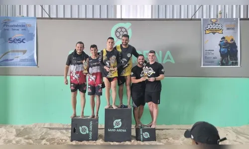 Dupla de futevôlei vence fase municipal dos Jogos dos Comerciários