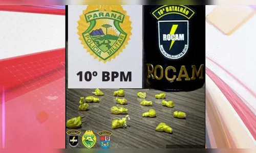 Rocam apreende adolescente e pedras de crack em bairro de Apucarana