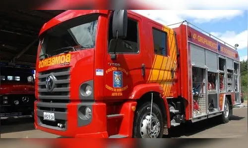 Bombeiros atendem princípio de incêndio em empresa têxtil de Apucarana