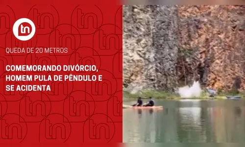 Comemorando divórcio, homem pula de pêndulo e se acidenta