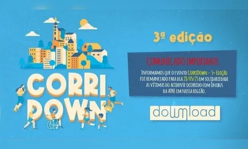 Inscrições para a 'III CorriDownT21' em Apucarana estão abertas