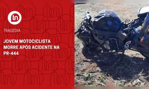 Jovem motociclista morre após acidente na PR-444