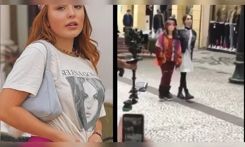 Seguranças derrubam criança por tentar se aproximar de Larissa Manoela