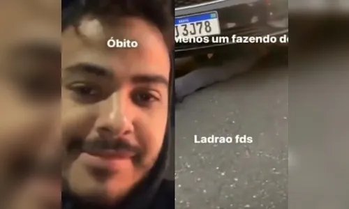 Motorista mata jovem atropelado e debocha: 'Menos um fazendo o L'