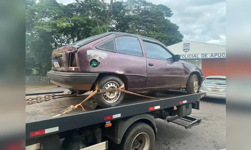 Kadett usado em furto em Apucarana é encontrado abandonado