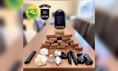 ROTAM Arapongas apreende mais de R$ 70 mil em drogas