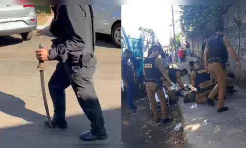Homem invade fórum no norte do PR com espada de samurai; vídeo