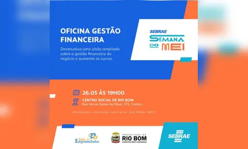 Sebrae e Sala do Empreendedor promovem oficina em Rio Bom