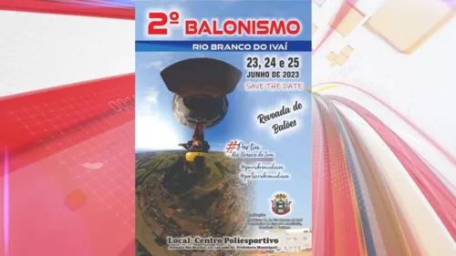 O evento acontece nos dias 23, 24 e 25 de junho em Rio Branco do Ivaí.