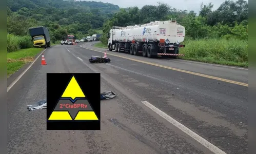 Motociclista de 27 anos morre após colisão frontal na PR-323
