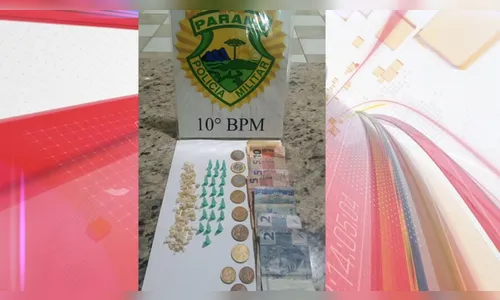 Jovem é preso com crack e cocaína na Zona Norte de Apucarana