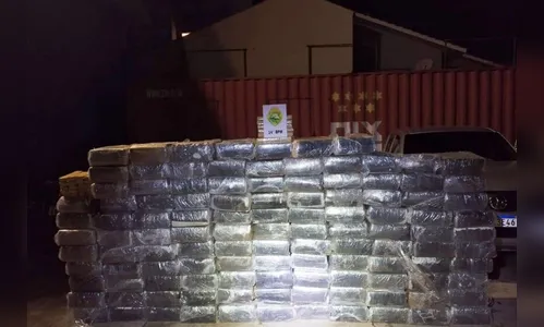 PMPR apreende mais de duas toneladas de maconha em Medianeira