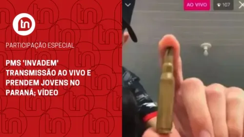 PMs 'invadem' transmissão ao vivo e prendem jovens no Paraná