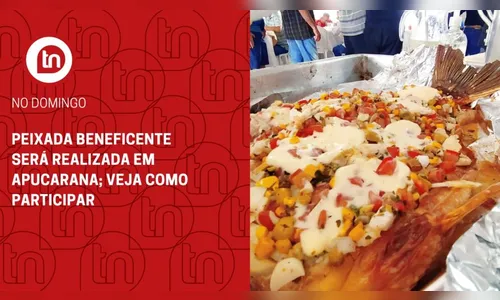 Peixada beneficente será realizada em Apucarana; veja como participar