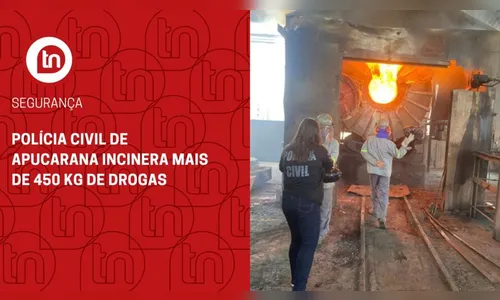 Polícia Civil de Apucarana incinera mais de 450 kg de drogas