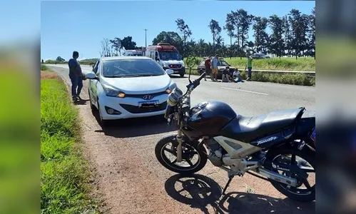 Casal fica ferido após acidente na BR-376, entre Jandaia e Mandaguari