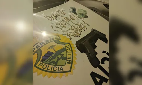 PM apreende 190 pedras de crack e simulacro de pistola em Apucarana