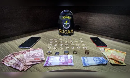 Rocam apreende mais de 140 pedras de crack na 'Praça do Redondo'