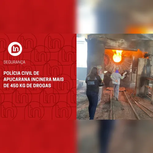 Polícia Civil de Apucarana incinera mais de 450 kg de drogas