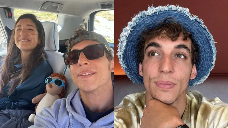 Miguel Herrán e sua esposa