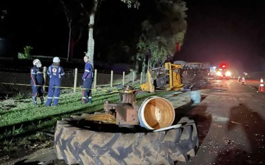 Acidente foi na linha Alvorada, no trecho entre Palotina e São Camilo