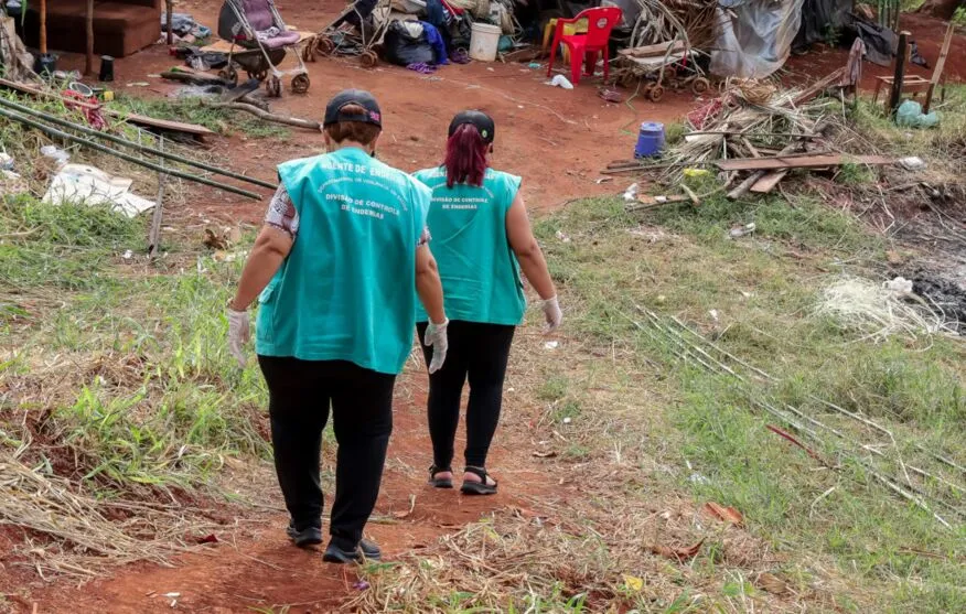 Agentes de endemias no combate à dengue