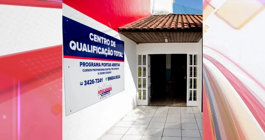 As inscrições devem ser feitas no Centro de Qualificação Total