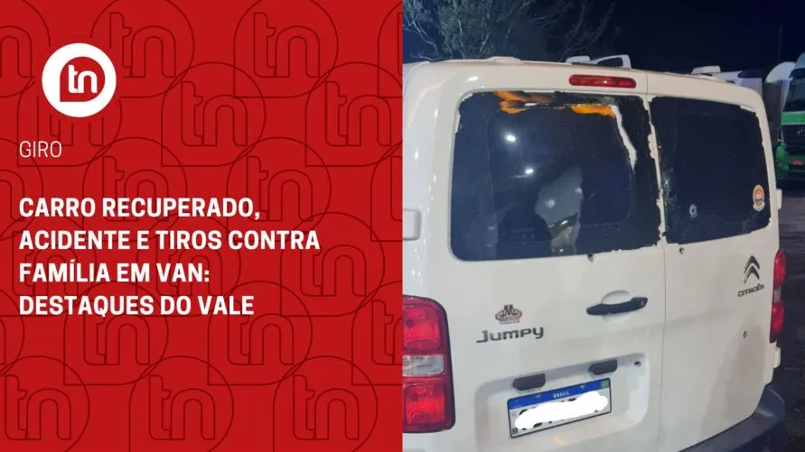 Carro recuperado, acidente e tiros contra família: destaques do Vale