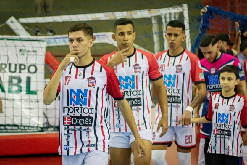 Jogadores do Apucarana Futsal na última rodada