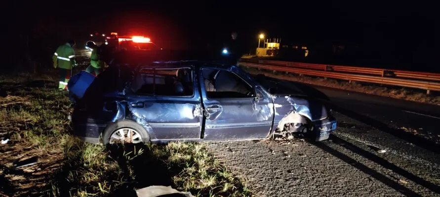 O acidente ocorreu durante a madrugada desta quarta