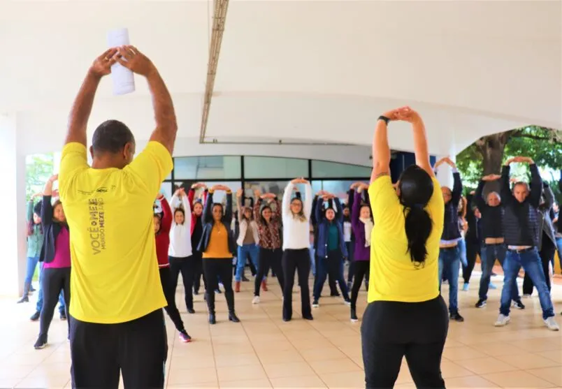 O momento contou com a participação do vereador e professor de Educação Física, Levi Xavier