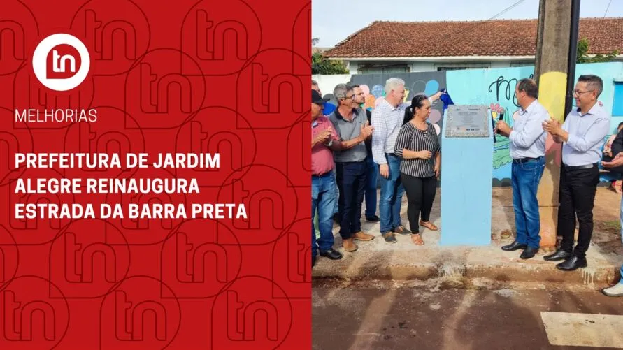 Prefeitura de Jardim Alegre reinaugura estrada da Barra Preta